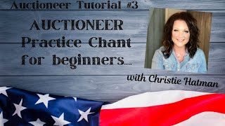 AUCTIONEER TUTORIAL  HOW TO Learn the FASTEST auctioneer chant by woman Auctioneer Champ SESSION 3 [upl. by Byrom]