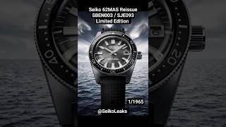 Seiko 62MAS Reissue SBEN003  SJE093 new Calibre 6L37 Limited Edition [upl. by Yecaw]