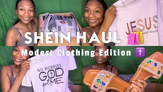 Shein Haul 2024👗 Modest Clothing Edition ✝️ Why I Dress Modest Now 🙌🏽 fashion haul shein [upl. by Adnac782]