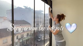 Vlog Balkon temizliği 🧼 Saçlarımı nasıl boyuyorum🧤 [upl. by Mccormac619]