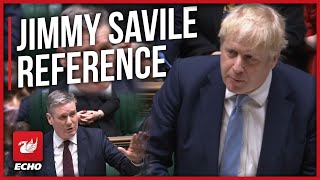 Boris Johnson makes Jimmy Savile reference in swipe at Keir Starmer [upl. by Donal]