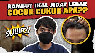 SULIT NIH POTONG RAMBUT IKAL TIPIS JIDAT LEBAR JADINYA BEGINI [upl. by Aihtnyc68]