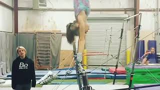 Gymnastics bars training front stalder [upl. by Nylsor]