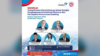 Webinar Pemanfaatan Data Keluarga dalam Rangka Penghapusan Kemiskinan Ekstrem amp PPS [upl. by Ibbed437]