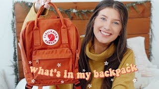 WHATS IN MY BACKPACK  is Fjallraven Kanken worth it [upl. by Cline65]