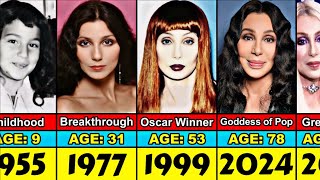 Cher Transformation From 1 to 78 Year Old [upl. by Yecnay141]