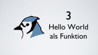 Einführung in Java mit BlueJ  Kapitel 3 Hello World als Funktion und eigene Dokumentation [upl. by Eesak]