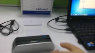 How to use Misiri MSRX9BT Magnetic Card Reader by USB Cable or Bluetooth Adaptor [upl. by Merle]