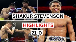 Shakur Stevenson 210 All Knockouts amp Highlights [upl. by Ayidan]