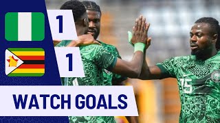 NIGERIA VS ZIMBABWE11WORLD CUP QUALIFIERSGOALSampHIGHLIGHTS [upl. by Yuht]