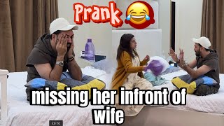 Missing her infront of my wife  Pralog episode 140   Prank [upl. by Nylodnewg]