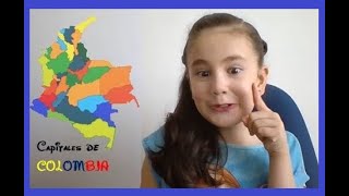 Ciudades y capitales de COLOMBIA para niños 🥇✅ [upl. by Laertnom781]