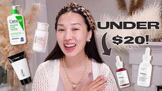 Affordable GLASS SKIN Skincare Under 20 [upl. by Yaner]