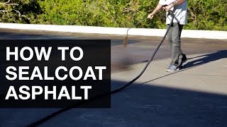 Learn how to sealcoat asphalt Iike a pro [upl. by Tteirrah]