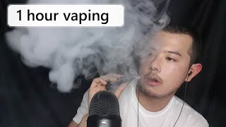 ASMR 1 hour nothing but vaping vape asmr ecig asmr [upl. by Outlaw]