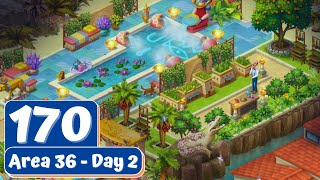 Gardenscapes  Part 170  Area 36  Day 2  Gameplay [upl. by Hairim]