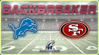 Lions vs 49ers  NFC Championship  Backbreaker Big Hits amp Highlights [upl. by Fruin317]