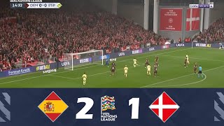 Espagne contre Danemark 21  UEFA Nations League 202425  Résumé de Match [upl. by Alyse]