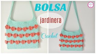 CROCHET BOLSA JARDINERA  HANDWORK DIY [upl. by Geesey53]