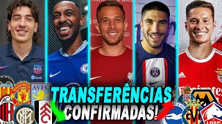 92 TRANSFERÊNCIAS CONFIRMADAS NA EUROPA  Barcelona Chelsea Liverpool PSG Benfica Milan e mais [upl. by Martin]