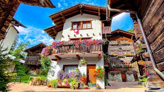 Evolène an amazing traditional Swiss village 🇨🇭 Most beautiful Swiss villages [upl. by Nafets438]