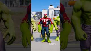 RANDOM SPIDERMAN VS SPIDERHULK BATTLE gta5 hulk spiderman [upl. by Errehs]