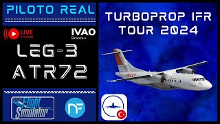 🔴 LIVE  PILOTO REAL  DIV TOUR TURQUIA ATR72 IVAO  MSFS2020 [upl. by Kally]