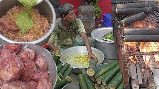 Indian Street Food  Full BAMBOO CHICKEN Preparation  Wow What A Dish Healthy Delicious India Food [upl. by Depoliti988]