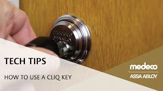 How to use a Medeco CLIQ Key  Medeco Locks [upl. by Merideth]