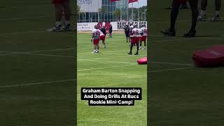 Graham Barton Snapping At 1st Bucs Rookie MiniCamp Practice [upl. by Enaitsirhc]