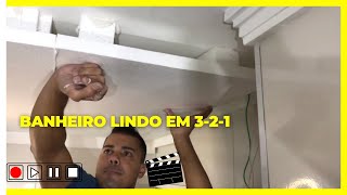 Ele Transformou o Seu Banheiro Usando Somente Placas de Isopor [upl. by Kalfas]