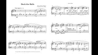 Deck The Halls  Intermediate Piano Arrangement  Piano Instrumental [upl. by Analiese]