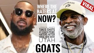 LeBron James TAKES SHOTS At Coach Prime Haters After VIRAL Utah WIN Here’s What He Said 🤯 [upl. by Rufena]