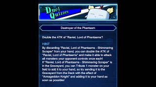 YuGiOh Duel Links  How To Solve Duel Quiz Destroyer of the Phantasm Shimmering Scraper [upl. by Zilber475]