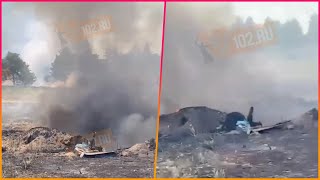 The moment Putins £40m supersonic fighterbomber crashes in the latest humiliation  as video [upl. by Anen]