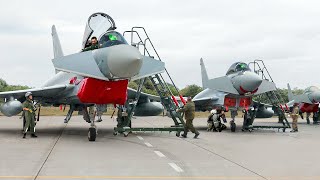 Preparing Super Powerful European Fighter Jets For Intense Aerial Action [upl. by Nieberg]