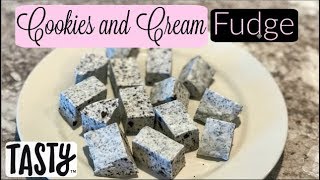 3 Ingredient Cookies n Cream Fudge  RecipesTested [upl. by Yettie161]