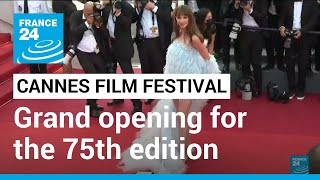 Cannes Film Festival Grand opening for the 75th edition • FRANCE 24 English [upl. by Cerell]