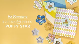 New Release We R Maker Star Puffy Sticker  Shaker Shape Button Press Inserts [upl. by Kevina453]