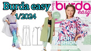 Burda easy 12024  S3444  👚🥋🎾 [upl. by Stefanie758]