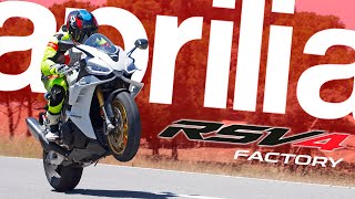 Aprilia RSV4 1100 Factory 2024  Prueba a fondo [upl. by Haggar734]