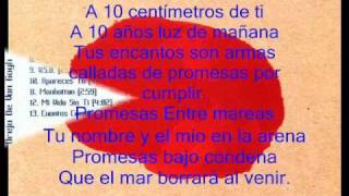 A Diez Centimetros De TiLa Oreja De Van Gogh Con Letra [upl. by Shandee279]