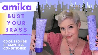 Amika Bust Your Brass Shampoo amp Conditioner Review [upl. by Inimak]