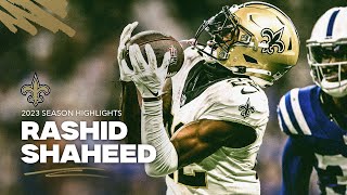 Rashid Shaheed 2023 NFL Season Highlights  New Orleans Saints [upl. by Derman]