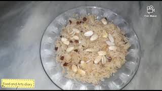 Gulati recipe  How to make gulati in urdu  Khoye walay chawal by Food and Arts diary [upl. by Mini]