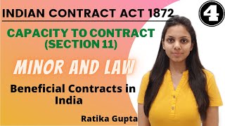 CAPACITY TO CONTRACT Section11  Beneficial Contracts Contract Act 1872 Part4 [upl. by Attennek]