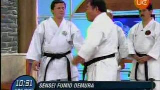 Sensei Fumio Demura en Canal 13 [upl. by Aliekat87]