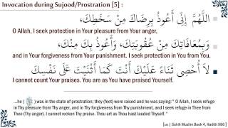 Dua during Sujood Prostration 5  دعاء في السجود [upl. by Ulla]