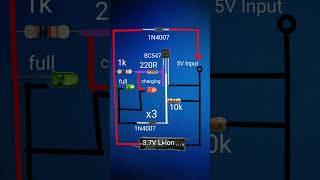 BC547 Battery charging with level indicator [upl. by Pietro]