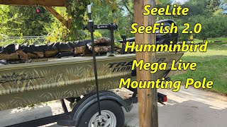 Seelite SeeFish 20 Transducer Mount for Humminbird Mega Live on Tracker Grizzly [upl. by Haneekas]